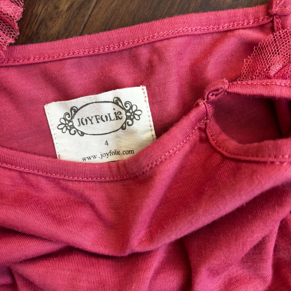 Joyfolie Raspberry Dress - Picture 2 of 2